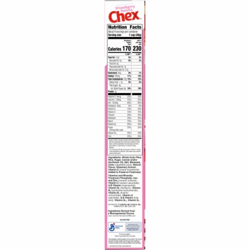 General Mills Strawberry Vanilla Chex Cereal Perspective: bottom