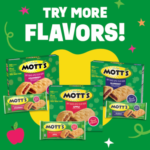 Mott's Apple Flavor Soft Baked Apple Filled Bars Perspective: bottom