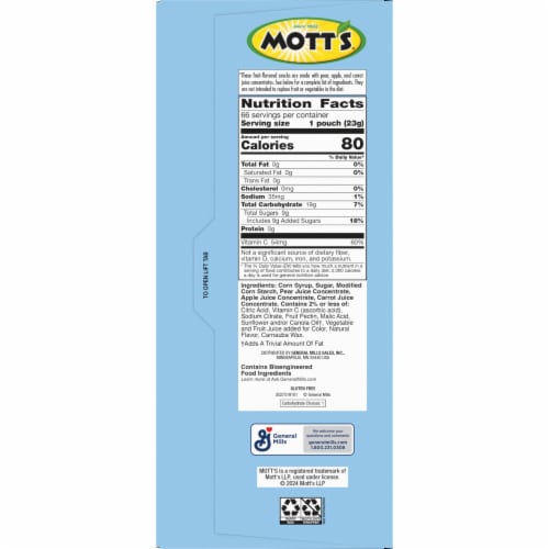 Mott's Gluten Free Assorted Fruit Flavored Snacks Mega Pack Perspective: bottom
