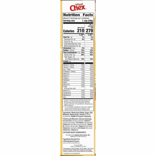General Mills Wheat Chex Cereal Perspective: bottom