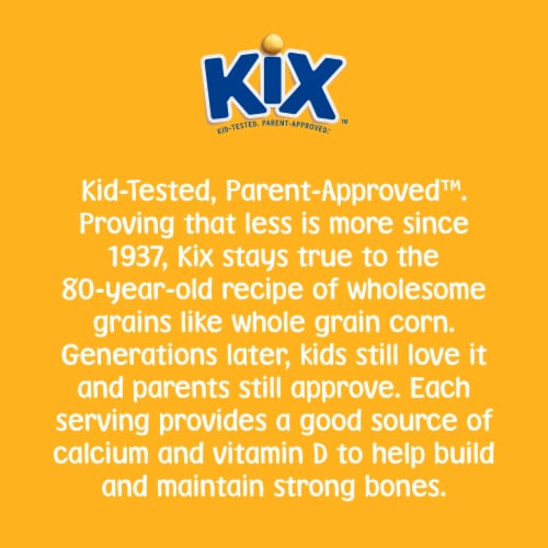 General Mills Kix Crispy Corn Puffs Cereal Perspective: bottom