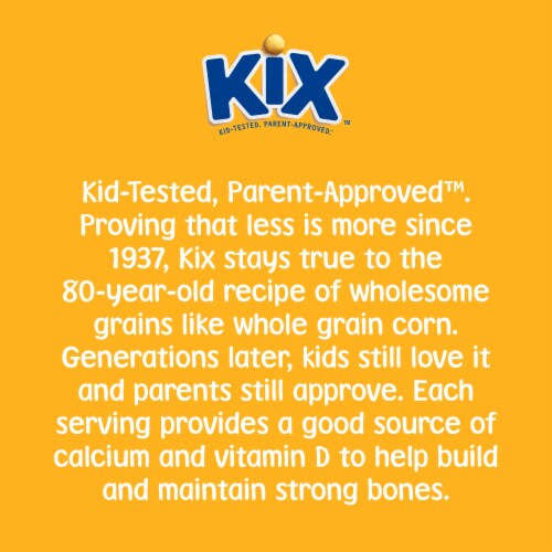 General Mills Kix Crispy Corn Puffs Cereal Perspective: bottom
