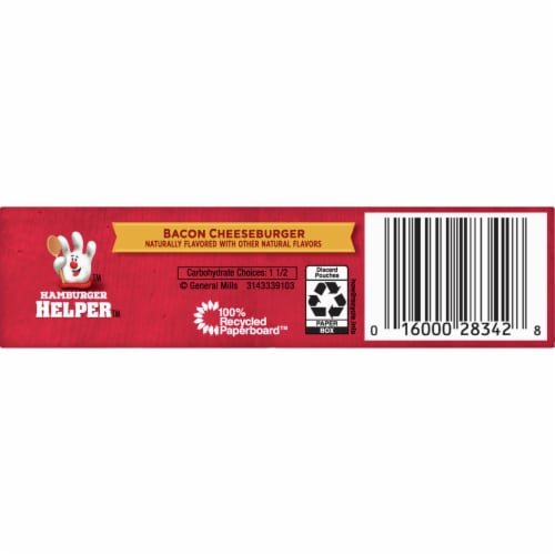 Hamburger Helper Bacon Cheeseburger Pasta & Sauce Mix Perspective: bottom