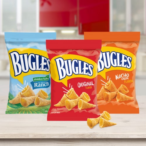 Bugles® Original Crispy Corn Snacks Multipack Perspective: bottom