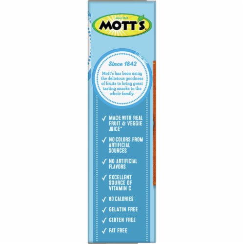 Mott's Tropical Fruit Flavored Snacks Perspective: bottom