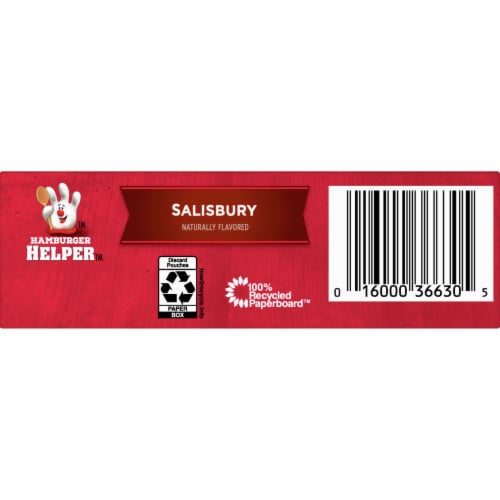Hamburger Helper Salisbury Pasta & Naturally Flavored Sauce Mix Perspective: bottom