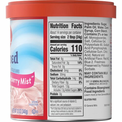 Betty Crocker™ Gluten Free Whipped Strawberry Mist Frosting Perspective: bottom
