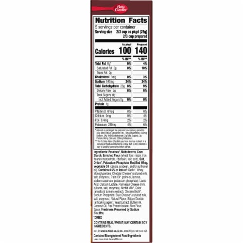 Betty Crocker Three Cheese Potatoes Made with Real Cheese Perspective: bottom