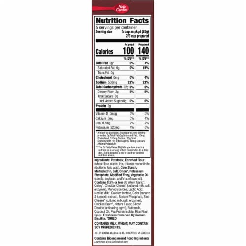 Betty Crocker Cheesy Scalloped Potatoes Perspective: bottom