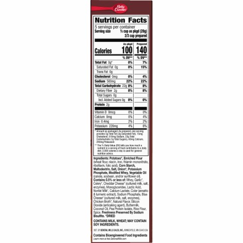 Betty Crocker Cheesy Scalloped Potatoes Perspective: bottom