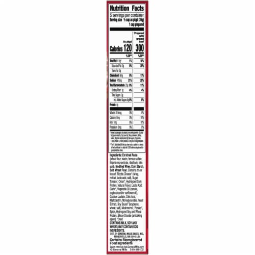 Hamburger Helper™ Stroganoff Pasta & Creamy Sauce Mix Perspective: bottom