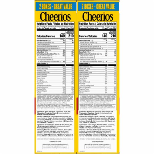 General Mills Cheerios Cereal, Great Value Perspective: bottom