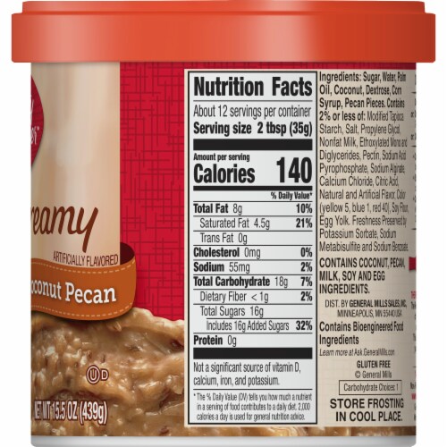 Betty Crocker™ Gluten Free Rich & Creamy Coconut Pecan Frosting Perspective: bottom
