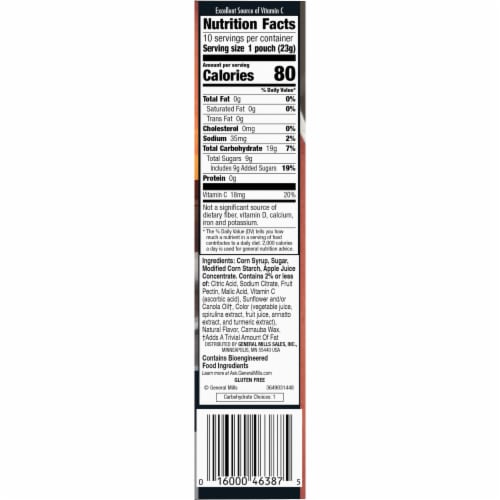 Disney Star Wars The Mandalorian Gluten Free Fruit Flavored Snacks Perspective: bottom