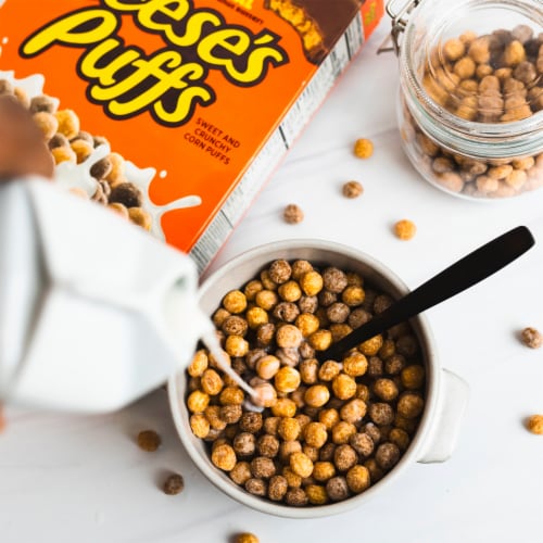 General Mills Reese's Puffs Bag Cereal Perspective: bottom