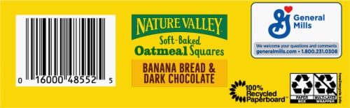 Mariano S Nature Valley Soft Baked Banana Bread Dark Chocolate Oatmeal Squares 6 Ct 1 24 Oz