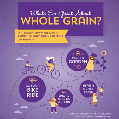 Multi Grain Cheerios Heart Healthy Cereal Perspective: bottom