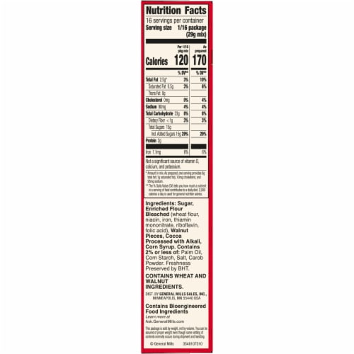 Betty Crocker Delights Supreme Walnut Brownie Mix Perspective: bottom