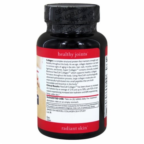 NeoCell Super Collagen Plus Vitamin C Tablets Perspective: bottom