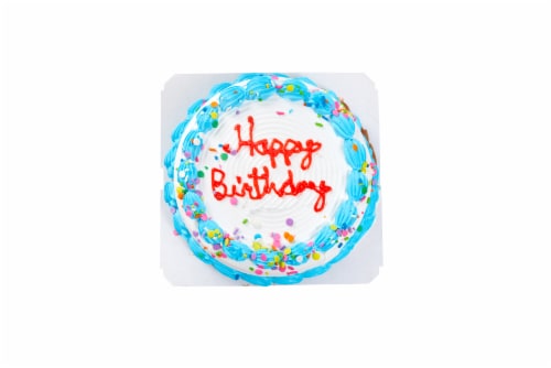 Carvel Round Ice Cream Confetti Cake, Chocolate & Vanilla Ice Cream w/ Crunchies, Serves 18 Perspective: bottom