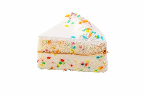 Funfetti Confetti Sprinkle Cake Flavored Ice Cream Cake Perspective: bottom