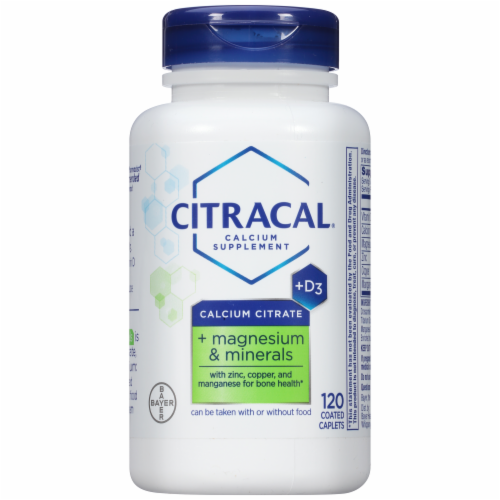 Citracal® Calcium Citrate + D3 + Magnesium & Minerals Calcium Caplets Perspective: bottom