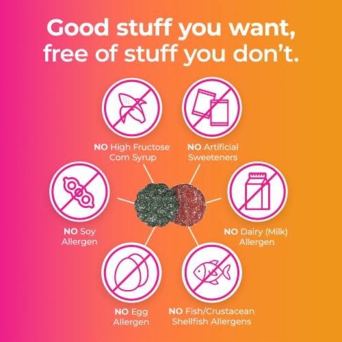 One A Day® Teen Gummies for Her Vitacrave Multivitamin Gummies Perspective: bottom