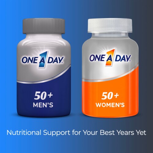 One A Day® Multivitamin Mens 50+ Complete Multi Perspective: bottom