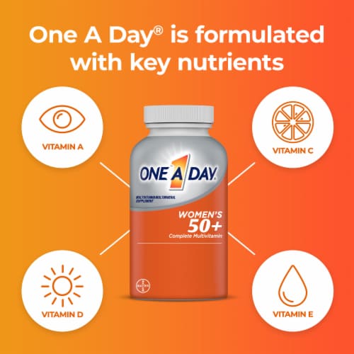 One A Day® Womens 50+ Complete Multivitamin Tablets Perspective: bottom