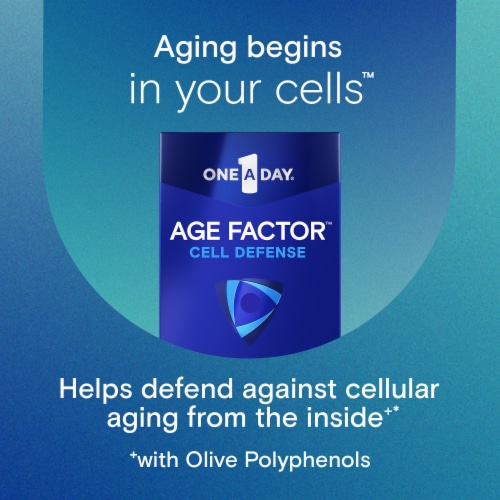 One A Day® Age Factor™ Cell Defense Softgels Perspective: bottom