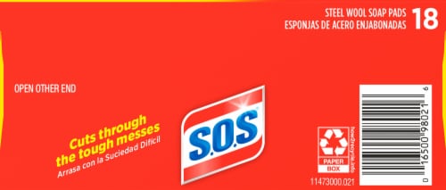 Clorox® S.O.S.® Soap-Filled Reusable Steel Wool Pads Perspective: bottom