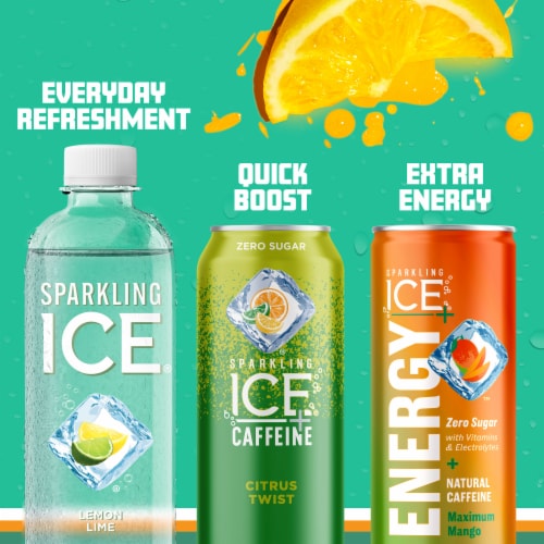 Sparkling Ice Zero Sugar Lemon Lime Sparkling Water Perspective: bottom