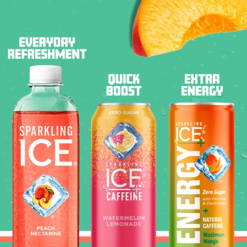Sparkling Ice® Peach Nectarine Flavored Sparkling Bottled Water Perspective: bottom