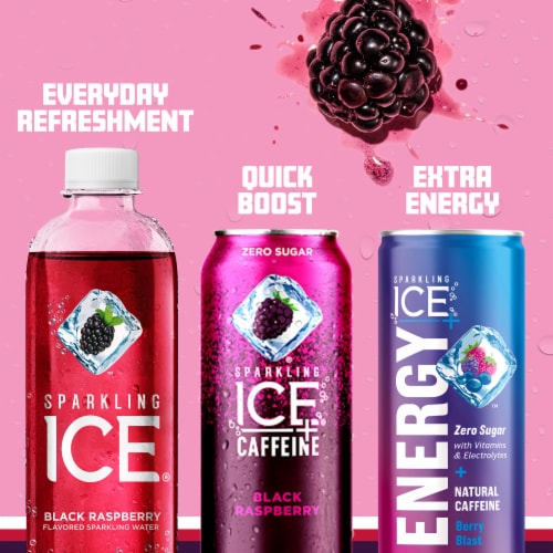 Sparkling Ice Black Raspberry Sparkling Water Perspective: bottom