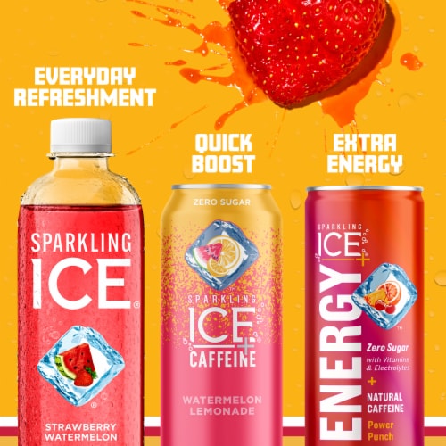 Sparkling Ice® Strawberry Watermelon Flavored Sparkling Bottled Water Perspective: bottom