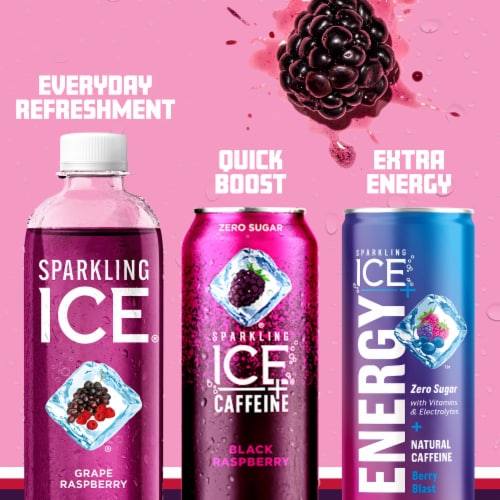 Sparkling Ice® Grape Raspberry Flavored Sparkling Bottled Water Perspective: bottom