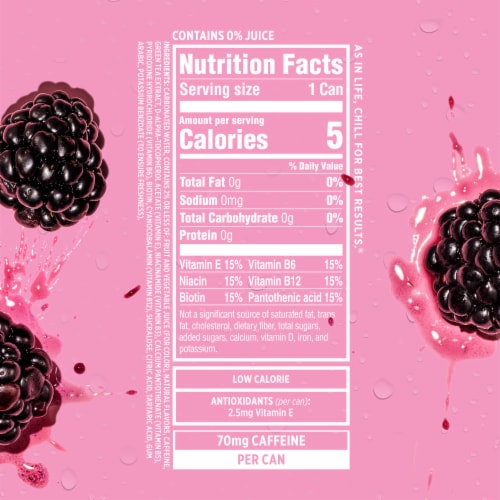 Sparkling Ice® Caffeinated Black Raspberry Flavored Sparkling Water Can Perspective: bottom