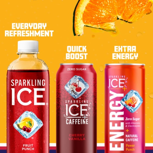 Sparkling Ice® Fruit Punch Flavored Sparkling Bottled Water Perspective: bottom