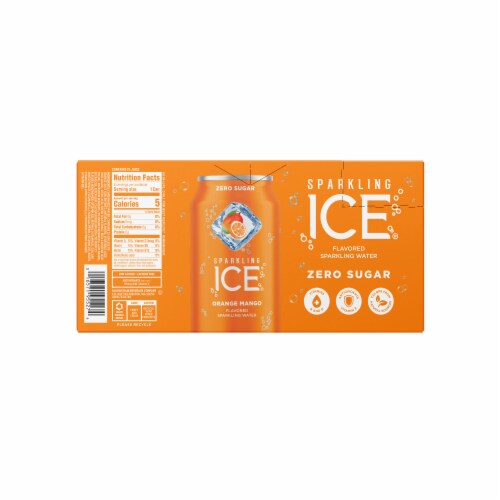 Sparkling Ice® Orange Mango Flavored Sparkling Water Cans Perspective: bottom