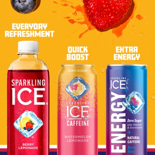 Sparkling Ice® Berry Lemonade Flavored Sparkling Bottled Water Perspective: bottom