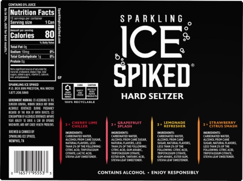Sparkling Ice Seltzer Hard Seltzer Variety Pack Perspective: bottom