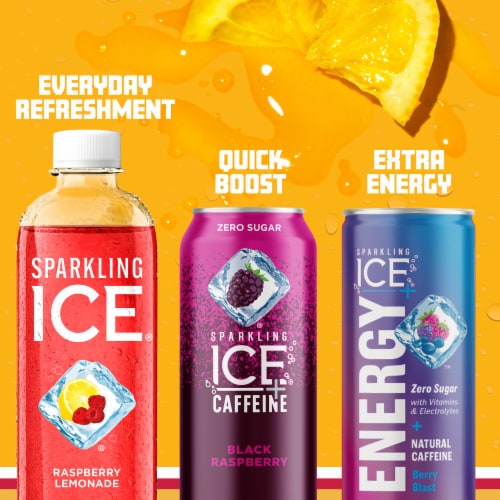 Sparkling Ice Zero Sugar Raspberry Lemonade Sparkling Water Perspective: bottom