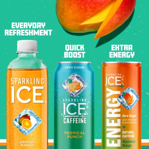 Sparkling Ice 6 Pack Zero Sugar Orange Mango Perspective: bottom