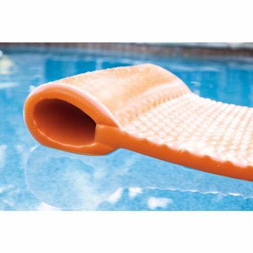 TRC Recreation Super Soft 2 Thick Vinyl Outdoor Pool Float Swim Lounger, Navy Perspective: bottom