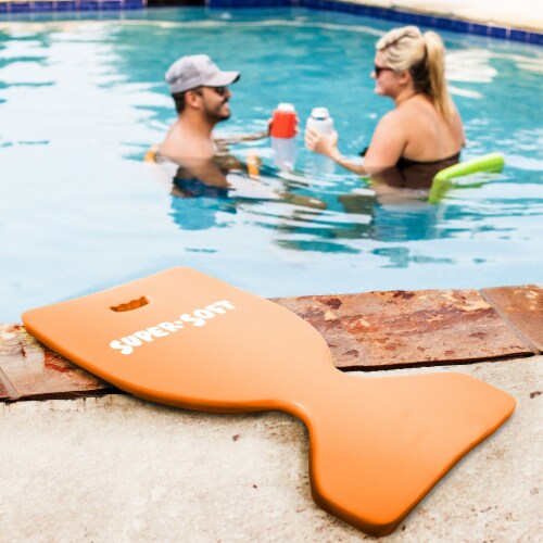TRC Recreation Super Soft Foam Deluxe Saddle Swimming Pool Seat Float, White Perspective: bottom
