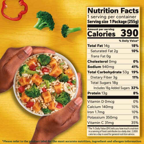 Sweet Earth Vegan General Tso's Tofu Frozen Meal Perspective: bottom