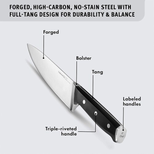 Calphalon 321 12 Piece Kitchen Cutlery Knife Block Set with Built In Sharpener Perspective: bottom