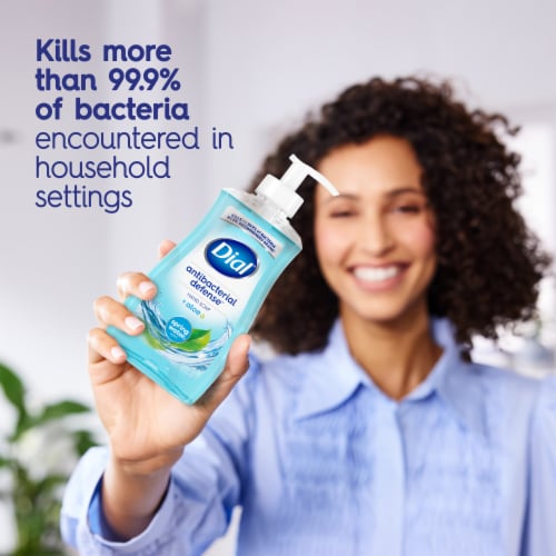 Dial Spring Water Antibacterial Liquid Hand Soap With Moisturizer Refill Perspective: bottom