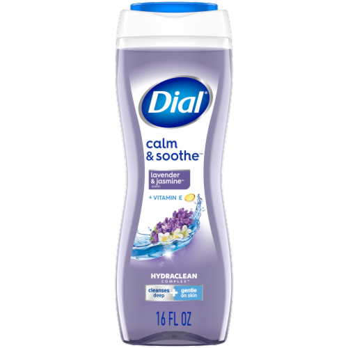 Dial® Calm & Soothe™ Lavender & Jasmine™ Scent + Vitamin E Body Wash Perspective: bottom