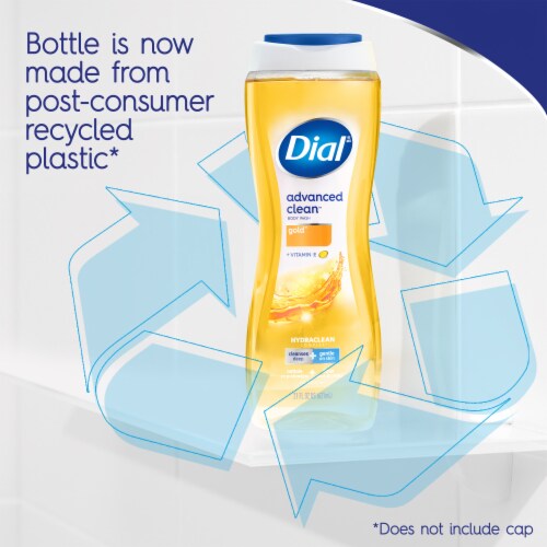 Dial® Advanced Clean™ Body Wash Gold™ Dermatologist Tested Paraben Free Cleansing Perspective: bottom